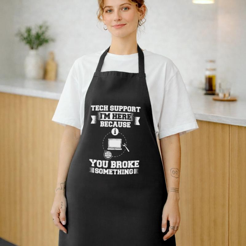 Tech Support IT Technischer Hilfe Helpdesk Kochschürze