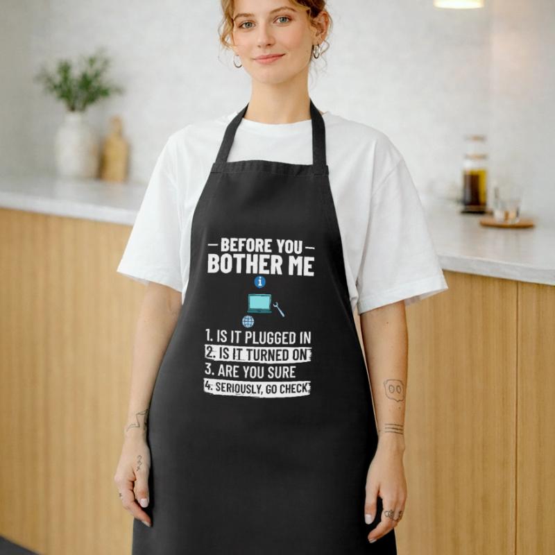 Tech Support IT Technical Assistance Helpdesk Cooking Apron