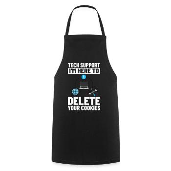 Support technique Assistance technique informatique Helpdesk - Tablier de cuisine - noir - Devant - AI Model Male 185 dark (185cm)