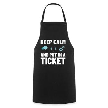 Support technique Assistance technique informatique Helpdesk - Tablier de cuisine - noir - Devant - AI Model Male 185 dark (185cm)