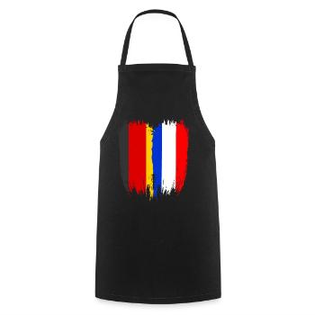 Germany Flag Netherlands - Cooking Apron - black - Front - AI Model Male 185 dark (185cm)