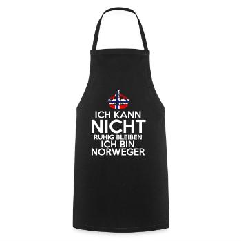 Skandinavien Norwegen Norweger Norwegisch - Kochschürze - Schwarz - Vorne - AI Model Male 185 dark (185cm)