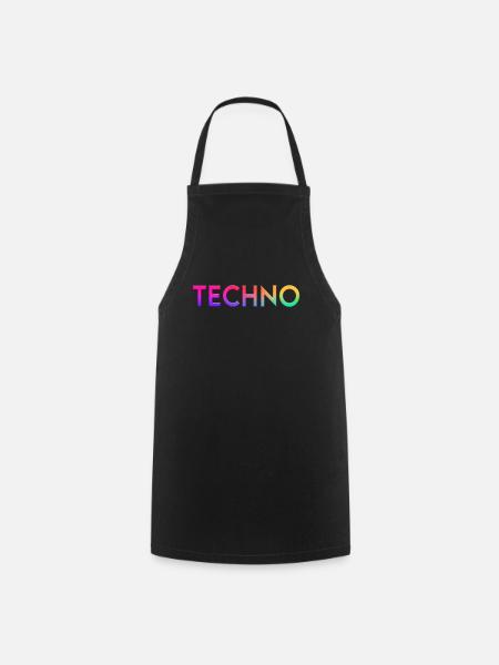 Techno - Kochschürze - Schwarz