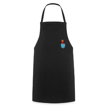 Parrot Pocket Parrot Bird Funny Parrot - Cooking Apron - black - Front - AI Model Male 185 dark (185cm)