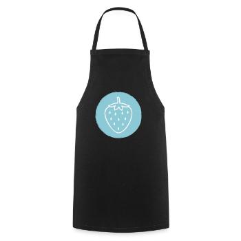 Fraise - Tablier de cuisine - noir - Devant - AI Model Male 185 dark (185cm)