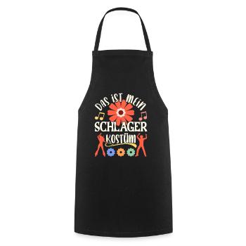 Schlager Schlagermusik Schlagerfan Party Kostüm - Kochschürze - Schwarz - Vorne - AI Model Male 185 dark (185cm)