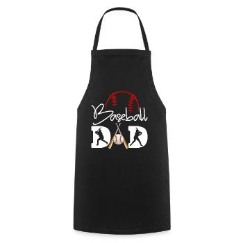 Baseball Dad Player Lovers Fathers Day - Cooking Apron - black - Front - AI Model Male 185 dark (185cm)