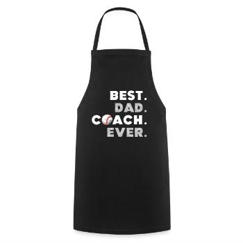Best Dad Coach Ever Fathers Day - Cooking Apron - black - Front - AI Model Male 185 dark (185cm)
