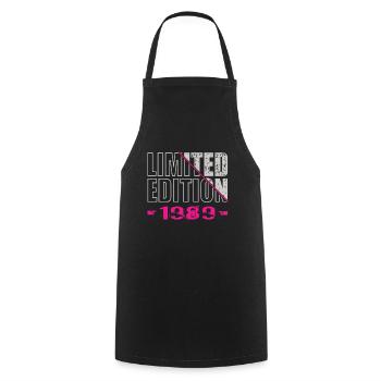 Édition limitée 1989 - Tablier de cuisine - noir - Devant - AI Model Male 185 dark (185cm)