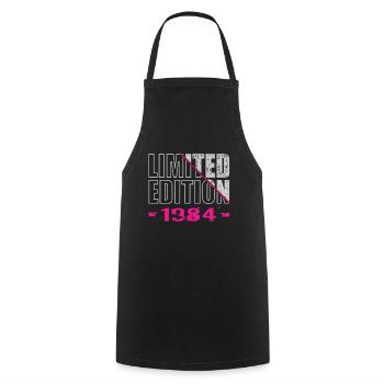 Limited Edition 1984 - Cooking Apron - black - Front - AI Model Male 185 dark (185cm)