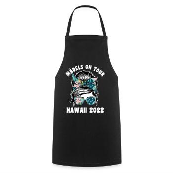Mädels on Tour Hawaii 2022 - Kochschürze - Schwarz - Vorne - AI Model Male 185 dark (185cm)