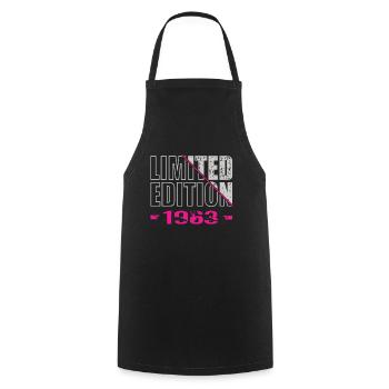 Édition limitée 1963 - Tablier de cuisine - noir - Devant - AI Model Male 185 dark (185cm)