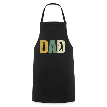 Golfing Dad Fathers Day - Kochschürze - Schwarz - Vorne - AI Model Male 185 dark (185cm)