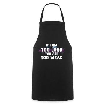 DJ Gift Music Disc Jockey Disco Techno Rave - Cooking Apron - black - Front - AI Model Male 185 dark (185cm)