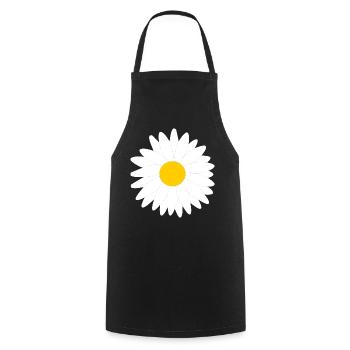 Blume weiß weiße Blumen Geschenk Muttertag Mutter - Kochschürze - Schwarz - Vorne - AI Model Male 185 dark (185cm)