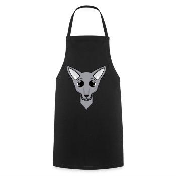Sphynx Head Cat Propriétaire de chat - Tablier de cuisine - noir - Devant - AI Model Male 185 dark (185cm)