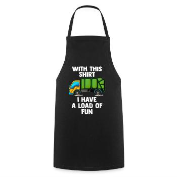Müllmann Tshirt - Cooking Apron - black - Front - AI Model Male 185 dark (185cm)