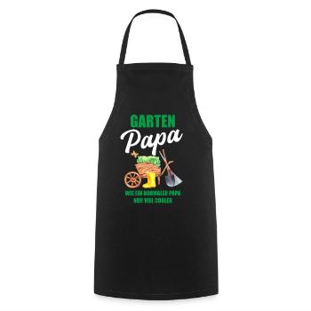 Garten Papa Lustiger Spruch Geschenk Herren - Kochschürze - Schwarz - Vorne - AI Model Male 185 dark (185cm)