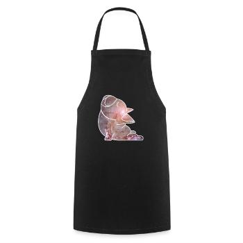 Dogfather Dog Daddy Dog Mom Dog Lover Yoga Dog - Cooking Apron - black - Front - AI Model Male 185 dark (185cm)