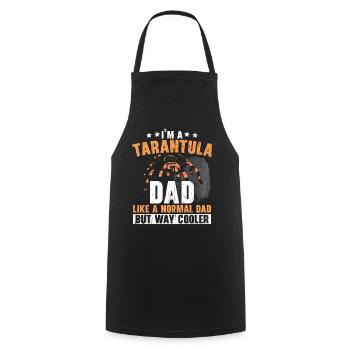 I am a tarantula father spider lover spider - Cooking Apron - black - Front - AI Model Male 185 dark (185cm)