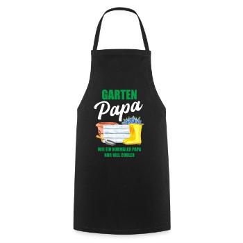 Garten Papa Lustiger Spruch Geschenk Herren - Kochschürze - Schwarz - Vorne - AI Model Male 185 dark (185cm)