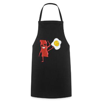 Baconholic Meat Lover Bacon Eater Keto Keto - Tablier de cuisine - noir - Devant - AI Model Male 185 dark (185cm)