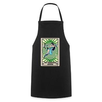 The Underworld Goddess Tarot Card Fortune Telling - Cooking Apron - black - Front - AI Model Male 185 dark (185cm)