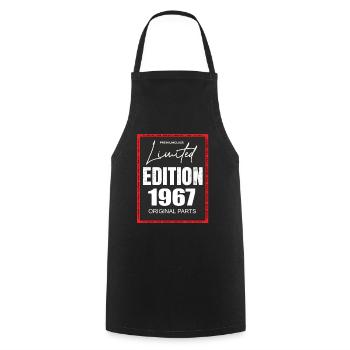 Édition limitée 1967 - Tablier de cuisine - noir - Devant - AI Model Male 185 dark (185cm)