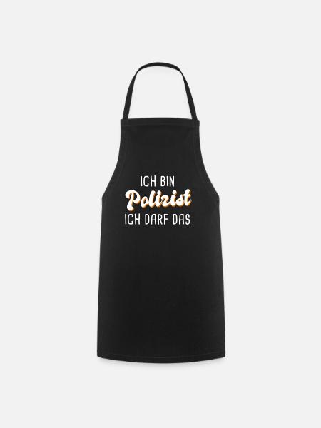 Polizist - Kochschürze - Schwarz