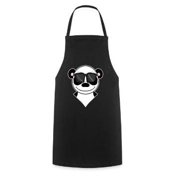 Panda - cool panda bear - Cooking Apron - black - Front - AI Model Male 185 dark (185cm)