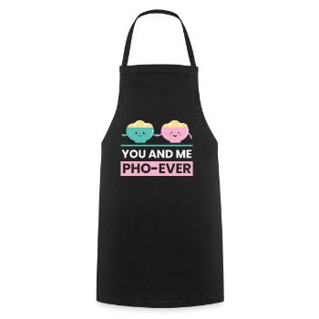 You And Me Pho Ever Vietnamese Pho Soup - Kochschürze - Schwarz - Vorne - AI Model Male 185 dark (185cm)