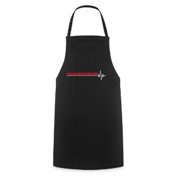 Feuerwehrmann - Kochschürze - Schwarz - Vorne - AI Model Male 185 dark (185cm)