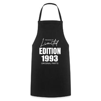 Limited Edition 1993 - Cooking Apron - black - Front - AI Model Male 185 dark (185cm)