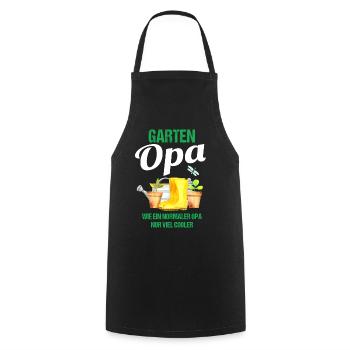 Garten Opa Lustiger Spruch Geschenk Herren - Kochschürze - Schwarz - Vorne - AI Model Male 185 dark (185cm)