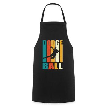 Dodgeball - Cooking Apron - black - Front - AI Model Male 185 dark (185cm)