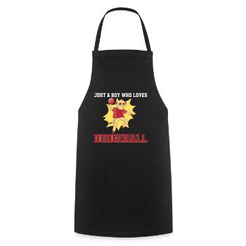 Dodgeball Shirt Garçons - Tablier de cuisine - noir - Devant - AI Model Male 185 dark (185cm)
