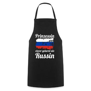 Prinzessin Russen Russisches Russland - Kochschürze - Schwarz - Vorne - AI Model Male 185 dark (185cm)