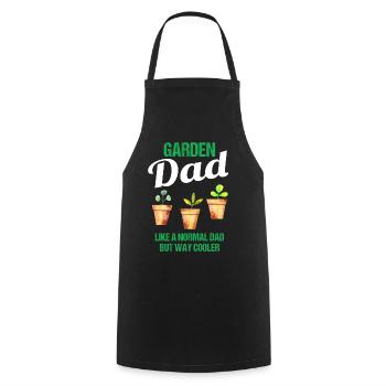 Garten Papa Lustiger Spruch Geschenk Herren - Kochschürze - Schwarz - Vorne - AI Model Male 185 dark (185cm)