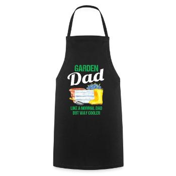Jardin Papa Drôle Dire Cadeau Hommes - Tablier de cuisine - noir - Devant - AI Model Male 185 dark (185cm)