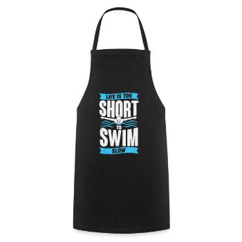 Swimming Swimming Sports Athletes Swimmers Gift - Cooking Apron - black - Front - AI Model Male 185 dark (185cm)