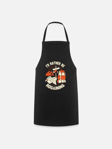 Course d’orientation Sport Rogaining Rogaine Cadeau - Tablier de cuisine - noir
