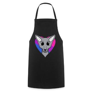 Cadeau bisexuel Sphynx Cat - Tablier de cuisine - noir - Devant - AI Model Male 185 dark (185cm)