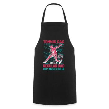 Cool Tennis Dad Tennis Player Father - Cooking Apron - black - Front - AI Model Male 185 dark (185cm)