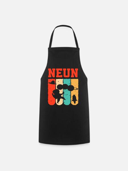 Astronaut 9th Birthday Space Boy Gift - Cooking Apron - black