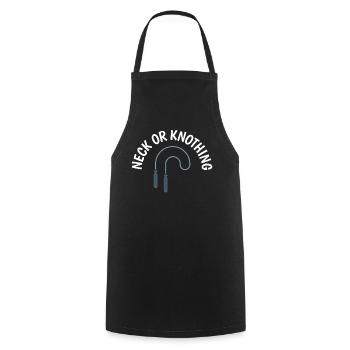 Saut à la corde pour le fitness roping - Tablier de cuisine - noir - Devant - AI Model Male 185 dark (185cm)