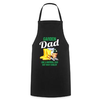Garten Papa Lustiger Spruch Geschenk Herren - Kochschürze - Schwarz - Vorne - AI Model Male 185 dark (185cm)