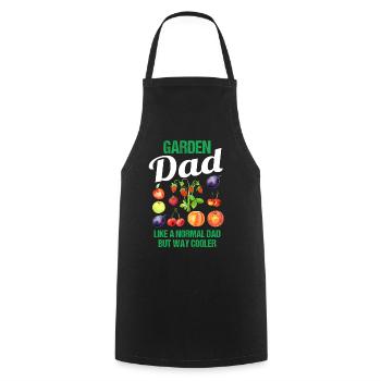 Garten Papa Lustiger Spruch Geschenk Herren - Kochschürze - Schwarz - Vorne - AI Model Male 185 dark (185cm)