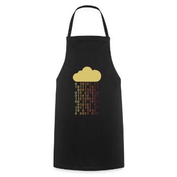 Cloud Bit Informatiker Admin IT-Betrieb - Kochschürze - Schwarz - Vorne - AI Model Male 185 dark (185cm)