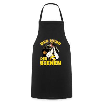 Herr Der Bienen Imker Bienenflüster Biene - Kochschürze - Schwarz - Vorne - AI Model Male 185 dark (185cm)