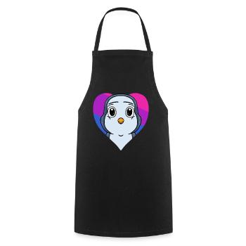 Bisexuell Pinguin Geschenk - Kochschürze - Schwarz - Vorne - AI Model Male 185 dark (185cm)